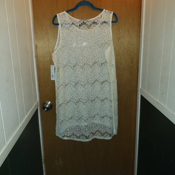 NWT Swim cover up XL off-white - Picture 2 of 5